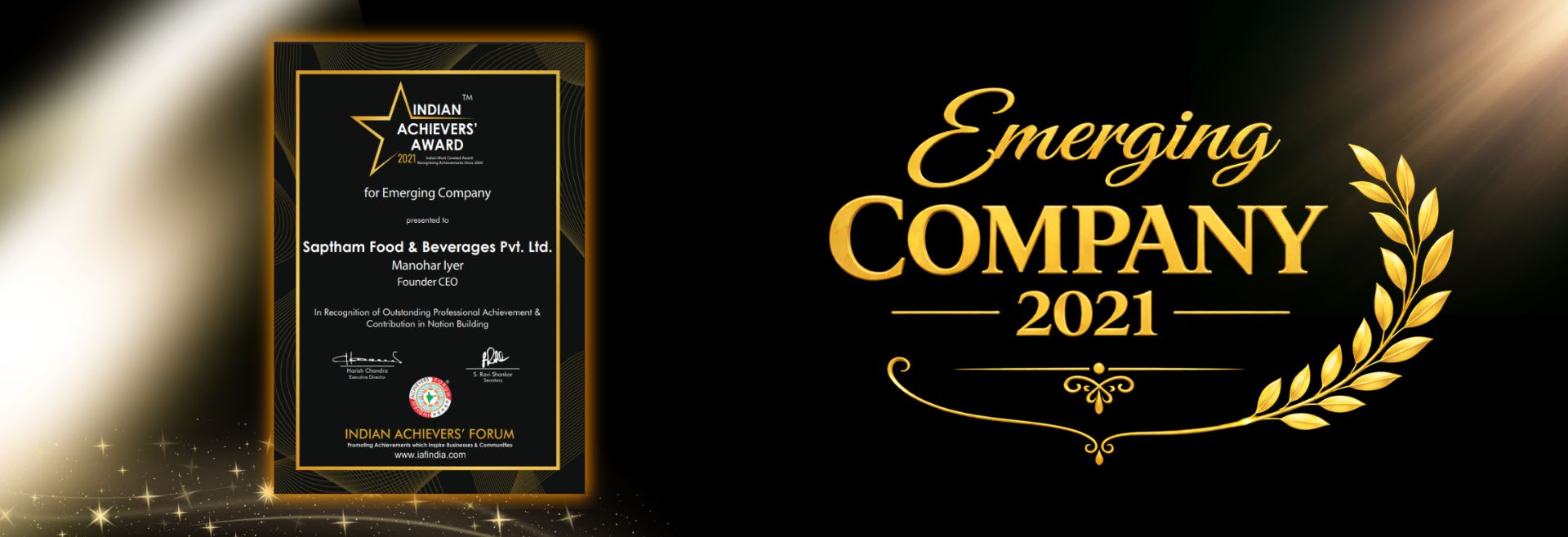 Award banner